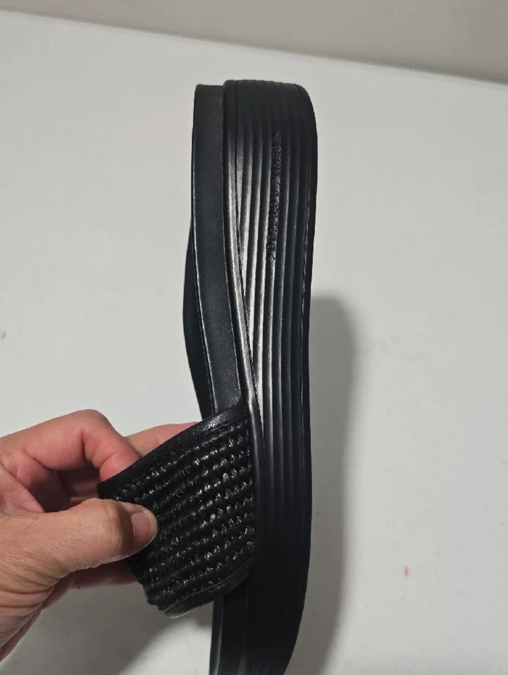 Michael Kors Black Braided Slide Sandal